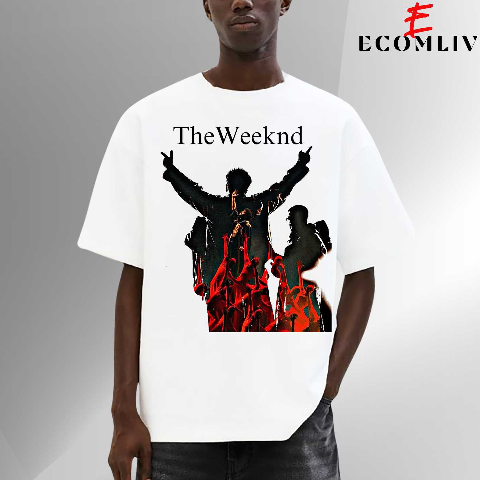 The Weeknd Graphic T Shirt, Concert Music Tee